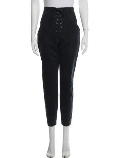 Pre-owned A.l.c Straight Leg Pants In Black