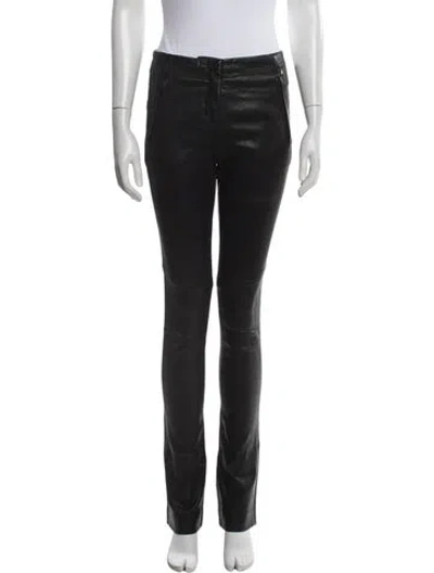 Pre-owned A.l.c Straight Leg Pants In Black