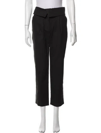 Pre-owned A.l.c Straight Leg Pants In Black