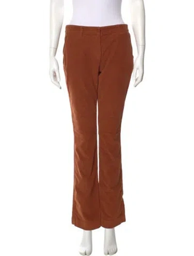 Pre-owned A.l.c Straight Leg Pants In Brown