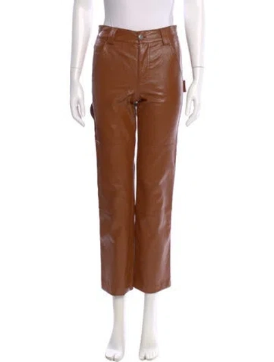 Pre-owned A.l.c Straight Leg Pants In Brown