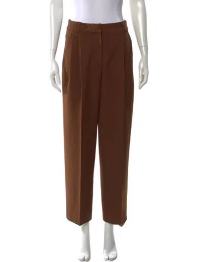 Pre-owned A.l.c Straight Leg Pants In Brown
