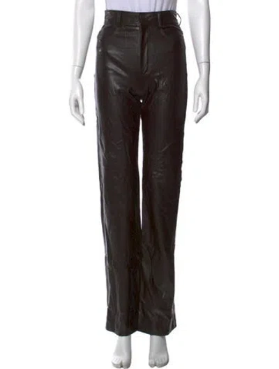 Pre-owned A.l.c Straight Leg Pants In Brown