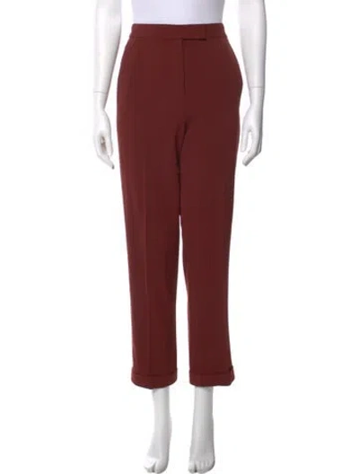 Pre-owned A.l.c Straight Leg Pants In Burgundy