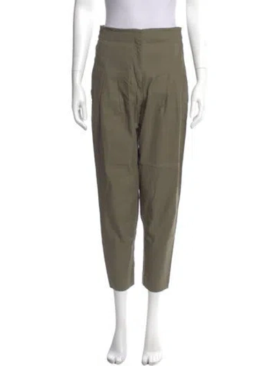 Pre-owned A.l.c Straight Leg Pants In Green