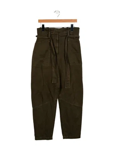 Pre-owned A.l.c Straight Leg Pants In Green