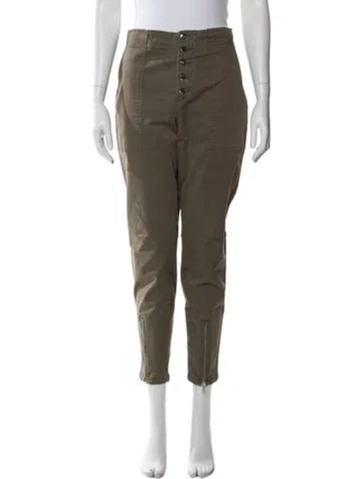 Pre-owned A.l.c Straight Leg Pants In Green