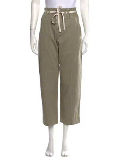 Pre-owned A.l.c Straight Leg Pants In Green