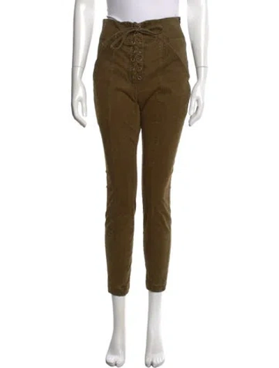 Pre-owned A.l.c Straight Leg Pants In Green