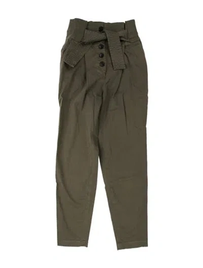 Pre-owned A.l.c Straight Leg Pants In Green