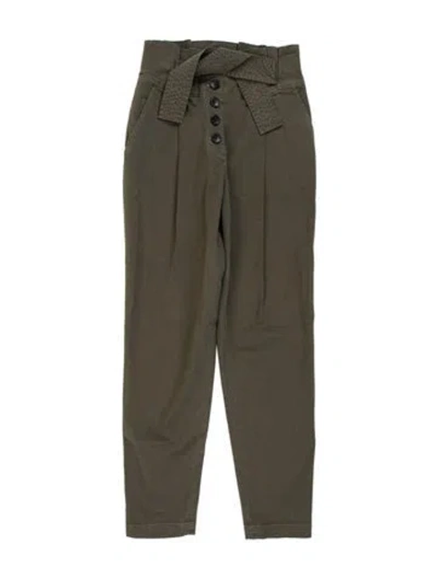 Pre-owned A.l.c Straight Leg Pants In Green
