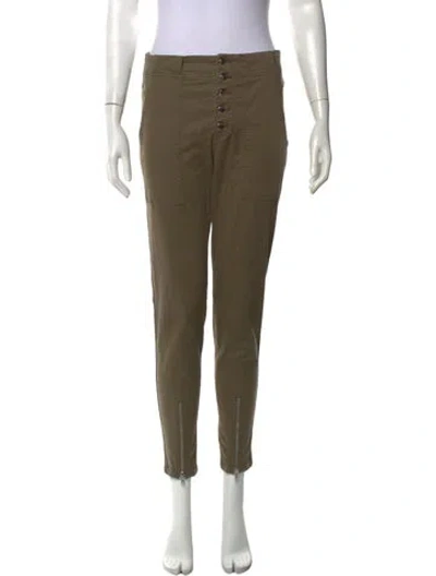 Pre-owned A.l.c Straight Leg Pants In Green