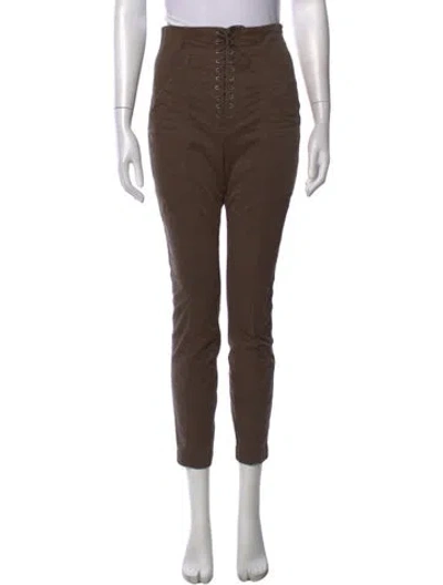 Pre-owned A.l.c Straight Leg Pants In Green
