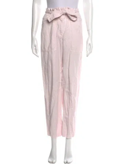 Pre-owned A.l.c Straight Leg Pants In Pink