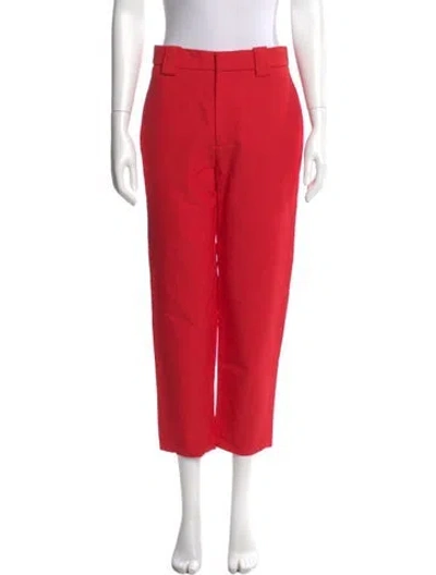 Pre-owned A.l.c Straight Leg Pants In Red