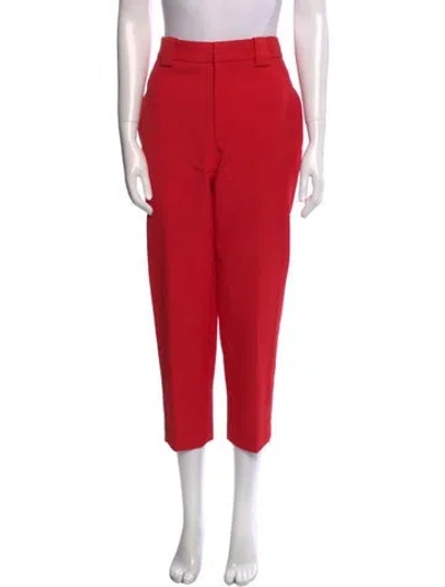 Pre-owned A.l.c Straight Leg Pants In Red