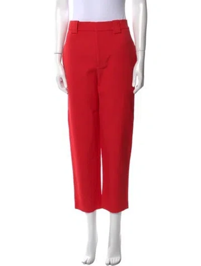 Pre-owned A.l.c Straight Leg Pants In Red
