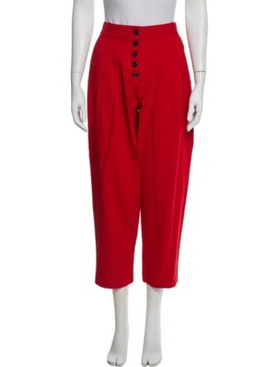Pre-owned A.l.c Straight Leg Pants In Red