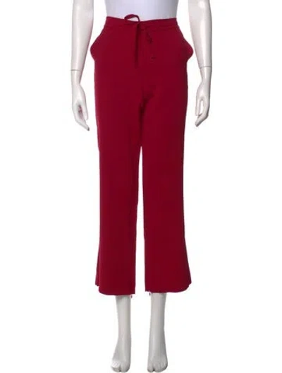 Pre-owned A.l.c Straight Leg Pants In Red