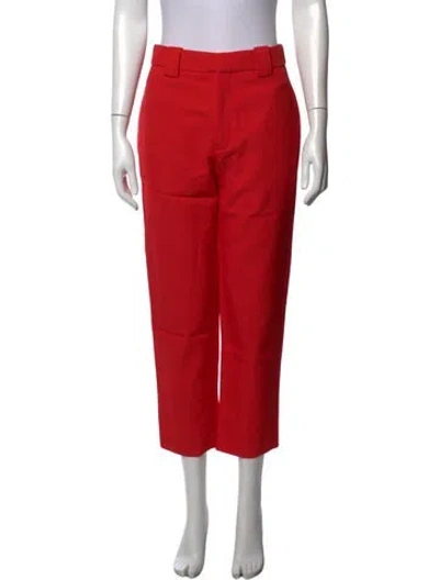 Pre-owned A.l.c Straight Leg Pants In Red