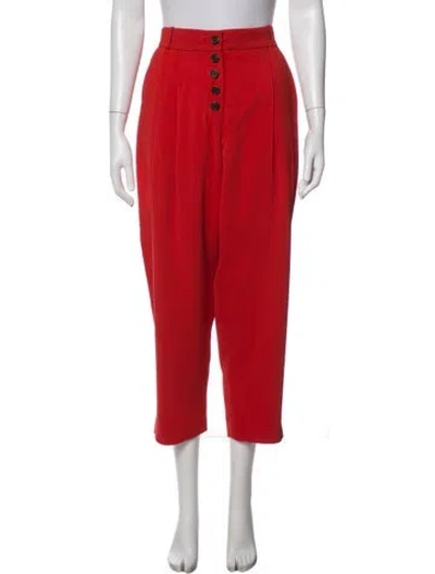 Pre-owned A.l.c Straight Leg Pants In Red
