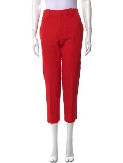 Pre-owned A.l.c Straight Leg Pants In Red