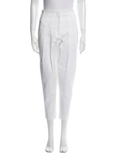 Pre-owned A.l.c Straight Leg Pants In White