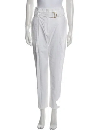 Pre-owned A.l.c Straight Leg Pants In White