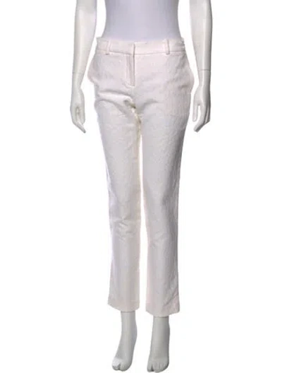 Pre-owned A.l.c Straight Leg Pants In White