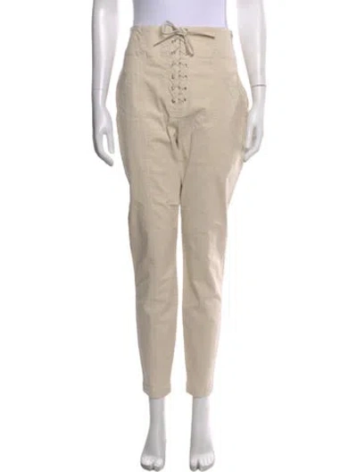 Pre-owned A.l.c Straight Leg Pants In White