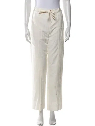 Pre-owned A.l.c Straight Leg Pants In White