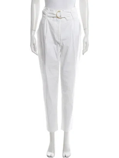 Pre-owned A.l.c Straight Leg Pants In White