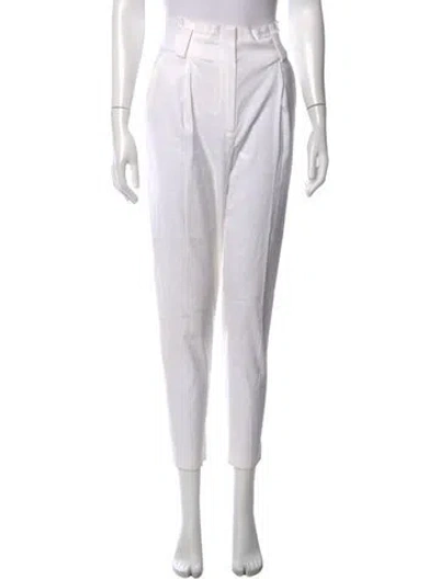 Pre-owned A.l.c Straight Leg Pants In White