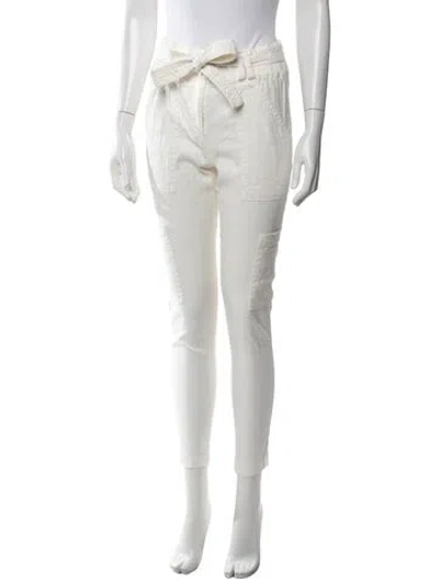 Pre-owned A.l.c Straight Leg Pants In White