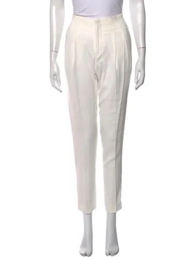 Pre-owned A.l.c Straight Leg Pants In White