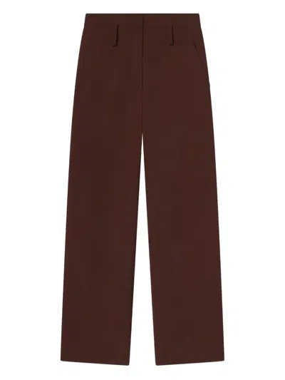 A.l.c Straight-leg Trousers In Brown