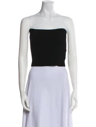 Pre-owned A.l.c Strapless Crop Top In Blue