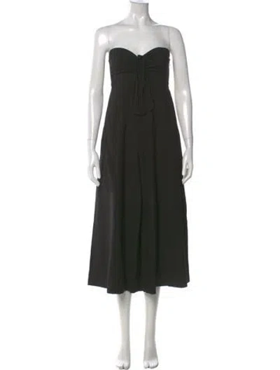 Pre-owned A.l.c Strapless Jumpsuit In Black