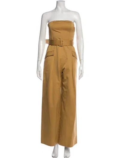Pre-owned A.l.c Strapless Jumpsuit In Brown
