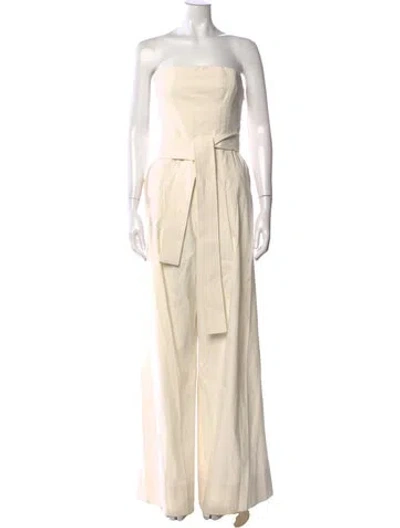 Pre-owned A.l.c Strapless Jumpsuit In Neutral