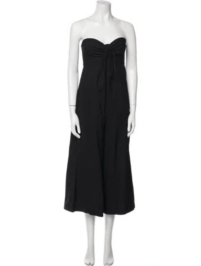Pre-owned A.l.c Strapless Jumpsuit W/ Tags In Black