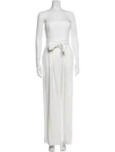Pre-owned A.l.c Strapless Jumpsuit In White
