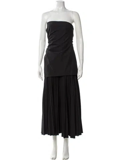 Pre-owned A.l.c Strapless Knee-length Dress In Gray