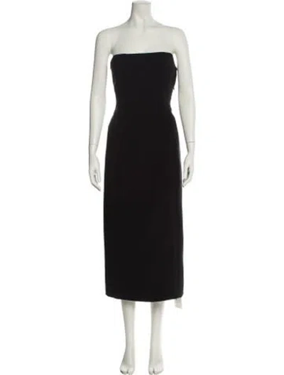 Pre-owned A.l.c Strapless Knee-length Dress W/ Tags In Black
