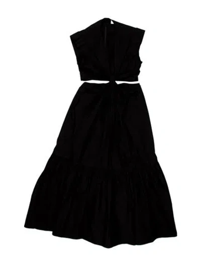 Pre-owned A.l.c Strapless Long Dress In Black