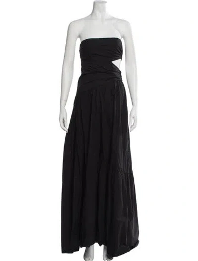 Pre-owned A.l.c Strapless Long Dress In Black