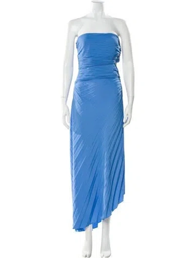 Pre-owned A.l.c Strapless Long Dress In Blue