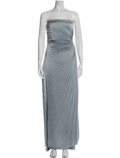 Pre-owned A.l.c Strapless Long Dress In Blue