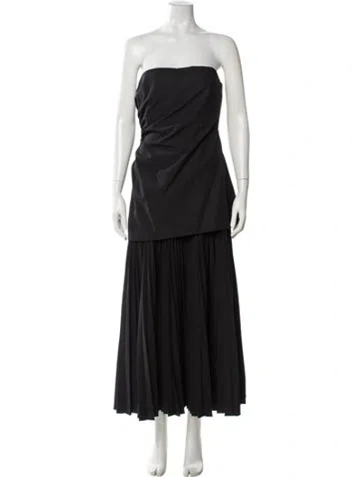 Pre-owned A.l.c Strapless Long Dress In Gray
