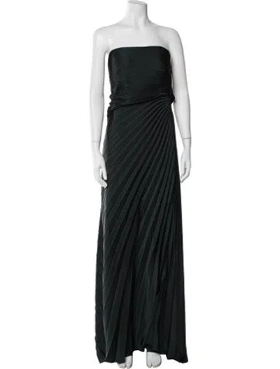 Pre-owned A.l.c Strapless Long Dress W/ Tags In Green